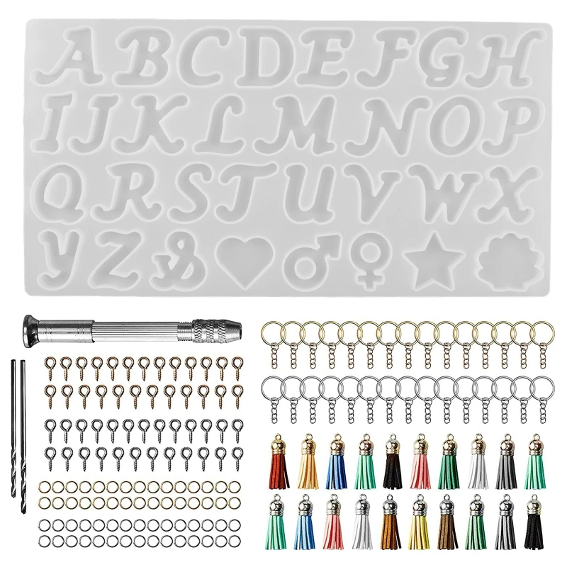 41XC Silicone Alphabet Resin Molds Kit,Fancy Letter and Ornament Molds Epoxy Resin Casting Molds Resin Keychain Making Set
41XC Silicone Alphabet Resin Molds Kit,Fancy Letter and Ornament Molds Epoxy Resin Casting Molds Resin Keychain Making Set