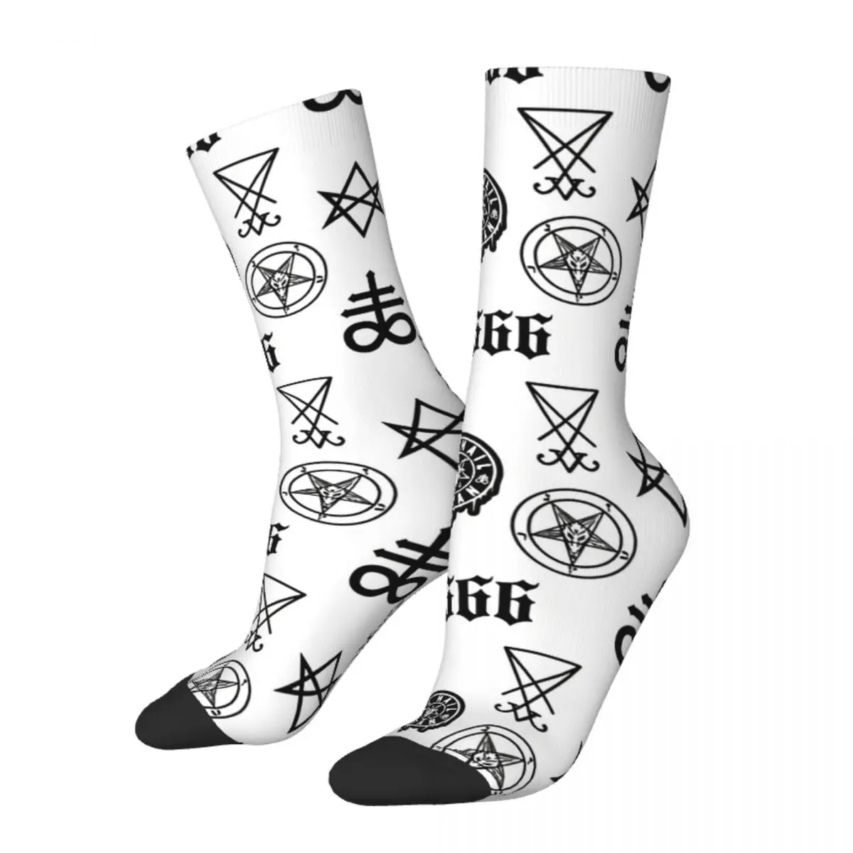 Hip Hop Retro Satanic 666 Baphomet Sigil Lucifer Hexagram Leviathan Crazy Men's Socks Harajuku Printed Happy Crew Sock Boys Gift
Hip Hop Retro Satanic 666 Baphomet Sigil Lucifer Hexagram Leviathan Crazy Men's Socks Harajuku Printed Happy Crew Sock Boys Gift