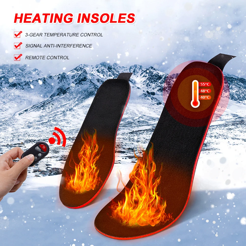 Rechargeable Winter Electric Heated Insoles with Remote Control Thermal Insoles Foot Warmer For Outdoor Skiing Cycling Hunting
Rechargeable Winter Electric Heated Insoles with Remote Control Thermal Insoles Foot Warmer For Outdoor Skiing Cycling Hunting