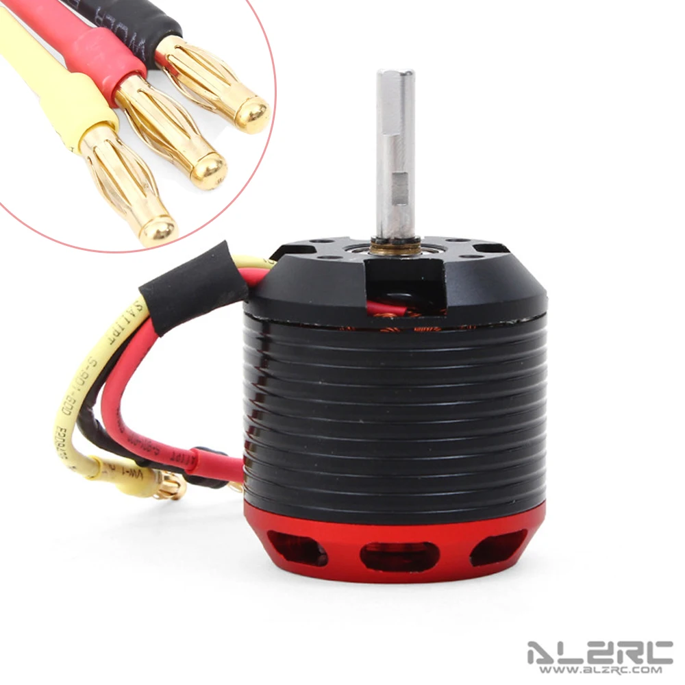 

ALZRC 505 Origina TL4120-1200KV Brushless Motor with 4mm Gold-plated Banana Plugs for RC Helicopter Parts