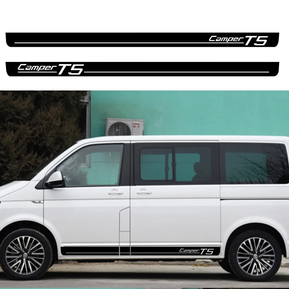 2PCS Car Body Side Skirt Stickers Stripes Graphics Vinyl Decals For VW Transporter Camper T5 Auto Decor Accessories
2PCS Car Body Side Skirt Stickers Stripes Graphics Vinyl Decals For VW Transporter Camper T5 Auto Decor Accessories