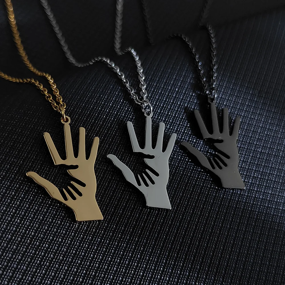 Ожерелье в стиле ретро, ожерелье с подвеской в виде ладони, золотого цвета, из нержавеющей стали, ювелирные изделия, подарки на годовщину для женщин и мужчин, оптовая продажа
Ожерелье в стиле ретро, ожерелье с подвеской в виде ладони, золотого цвета, из нержавеющей стали, ювелирные изделия, подарки на годовщину для женщин и мужчин, оптовая продажа