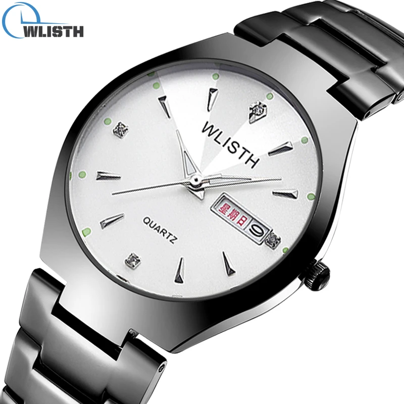 Men's Watches Ladies Luminous Tungsten Steel Quartz Wrist Watch for Men Watch Free Shipping Women's Wristwatch Couples Calendar
Men's Watches Ladies Luminous Tungsten Steel Quartz Wrist Watch for Men Watch Free Shipping Women's Wristwatch Couples Calendar