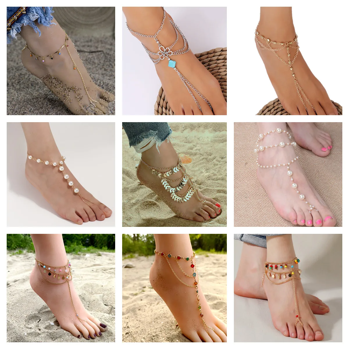 1PC Anklet Women Ankle Beach Imitation Pearl Tassel Barefoot Sandal Coin Pendant Anklet Chain Fashion Summer Sexy Foot Jewelry 
1PC Anklet Women Ankle Beach Imitation Pearl Tassel Barefoot Sandal Coin Pendant Anklet Chain Fashion Summer Sexy Foot Jewelry
