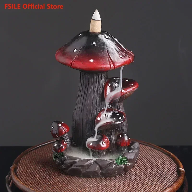 FSILE Reflow Incense Burner Aromatherapy Creative European Home Craft Decoration Mushroom Resin Reflow Incense Burner Crafts
FSILE Reflow Incense Burner Aromatherapy Creative European Home Craft Decoration Mushroom Resin Reflow Incense Burner Crafts