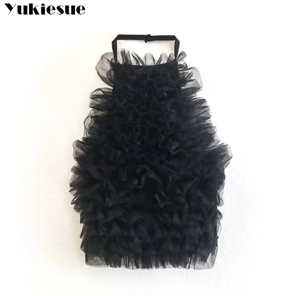 Summer Women Solid Color Vintage Sleeveless Backless Sexy Fashion Crop Tops Pleated Ruffles Tulle Patchwork Blouse Streetwear
Summer Women Solid Color Vintage Sleeveless Backless Sexy Fashion Crop Tops Pleated Ruffles Tulle Patchwork Blouse Streetwear