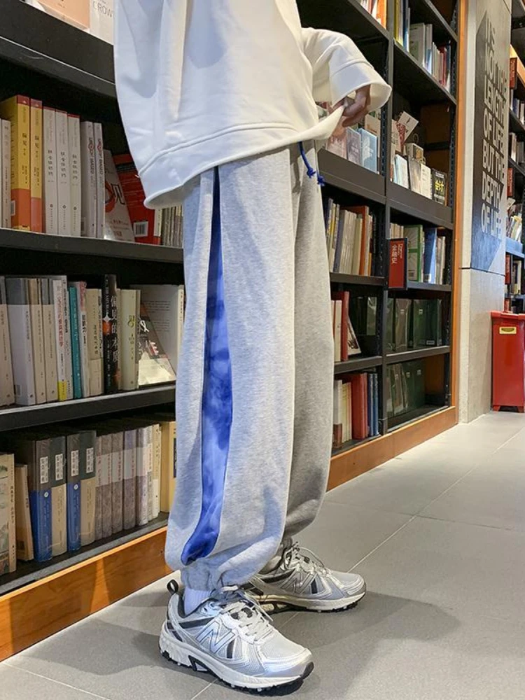 Tie-dye Color-blocking Pants Casual Unisex Trend Straight Waist Ankle-length Pants Men Women's Sports Pants Punk Streetwear
Tie-dye Color-blocking Pants Casual Unisex Trend Straight Waist Ankle-length Pants Men Women's Sports Pants Punk Streetwear