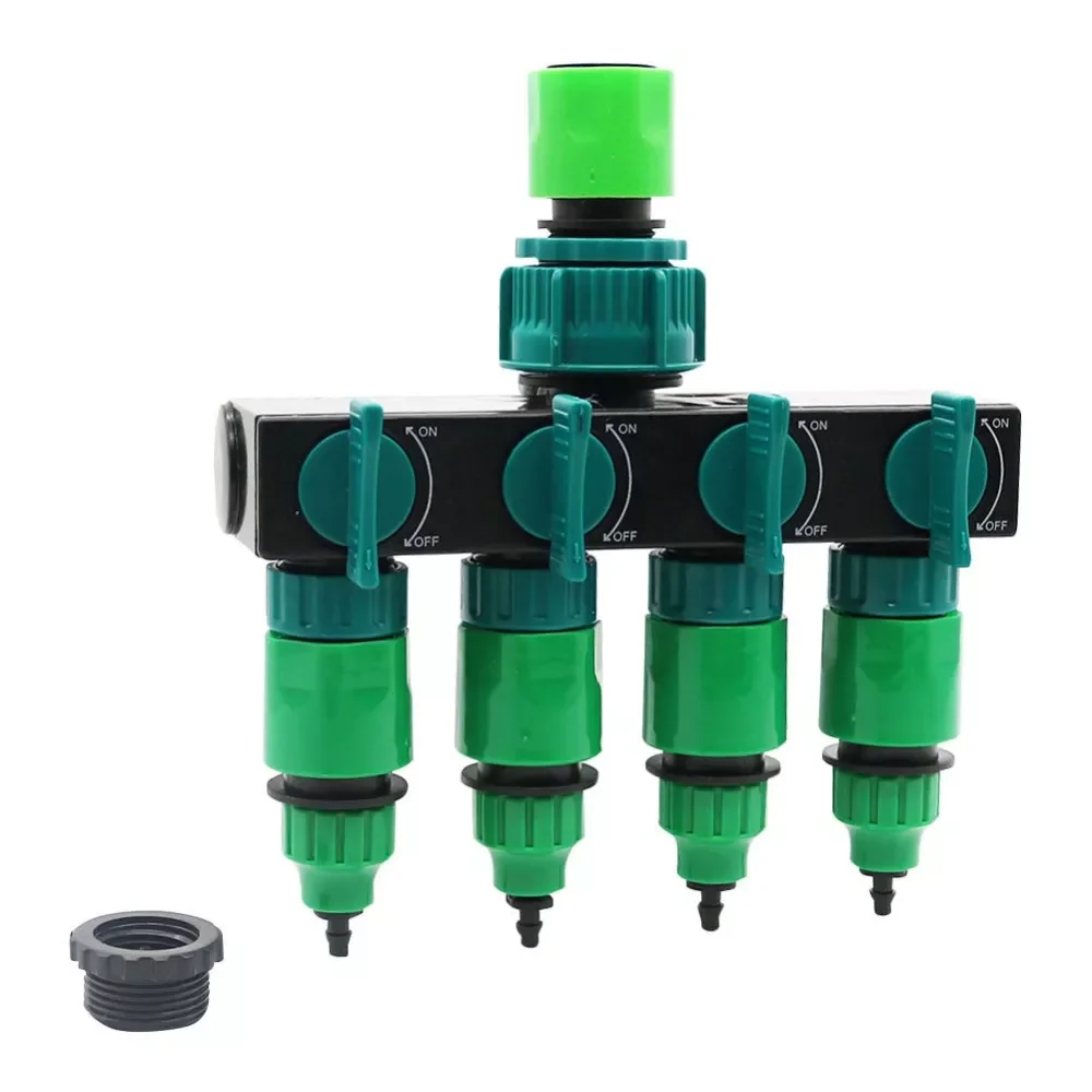 Garden Irrigation 4-way Tap Hose Splitter Garden Drip 4/7 or 8/11 Hose Fittings Pipe Connector Irrigation Set 1 Set
Garden Irrigation 4-way Tap Hose Splitter Garden Drip 4/7 or 8/11 Hose Fittings Pipe Connector Irrigation Set 1 Set