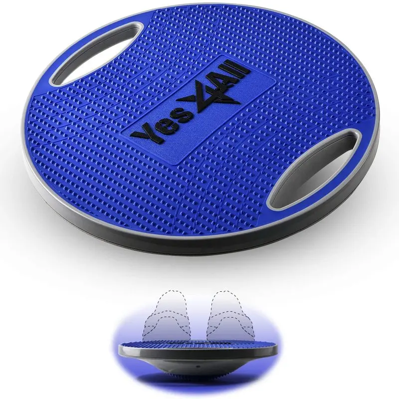 

Wobble Round Plastic Balance Board – 16.34 in Surface for Rehabilitation Exercise (Cobalt Blue)