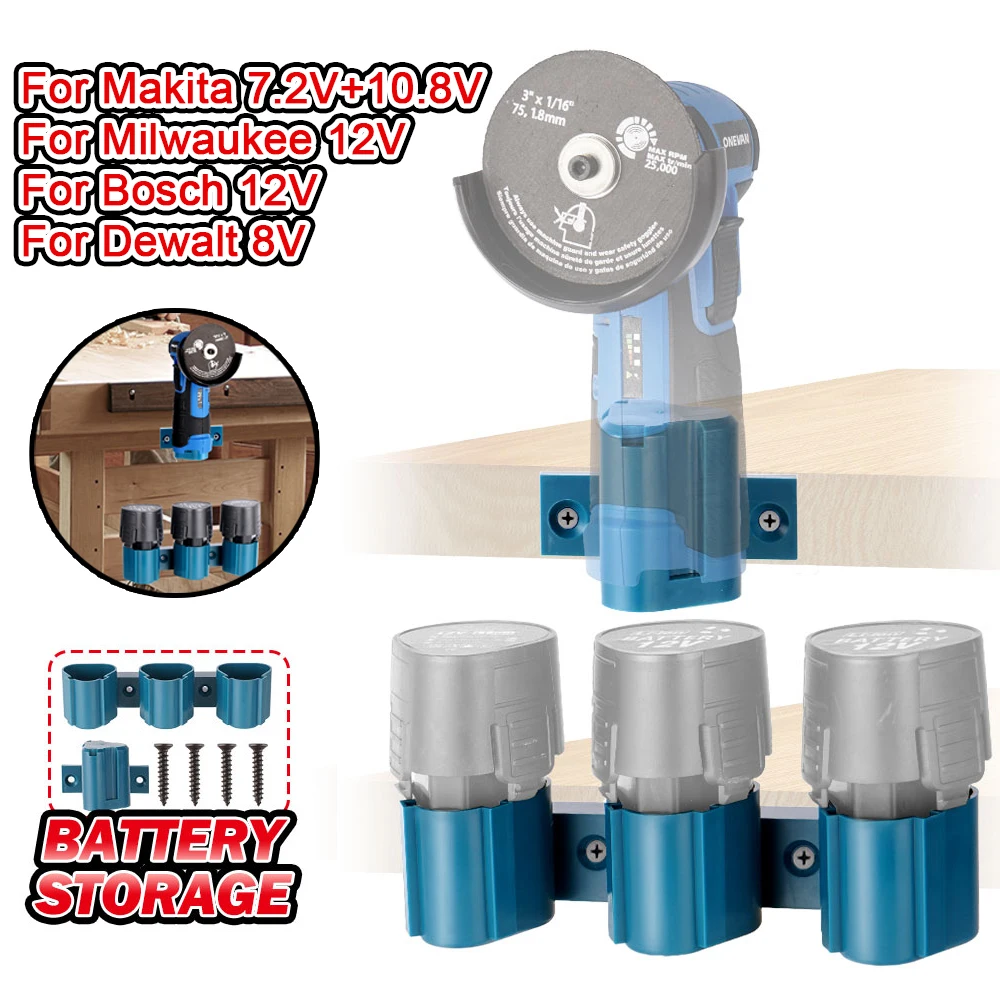 Battery Power Tool Storage Mounting Bracket Display Rack Fixing Devices For Makita 10.8V For Bosch For Milwaukee 12V
Battery Power Tool Storage Mounting Bracket Display Rack Fixing Devices For Makita 10.8V For Bosch For Milwaukee 12V