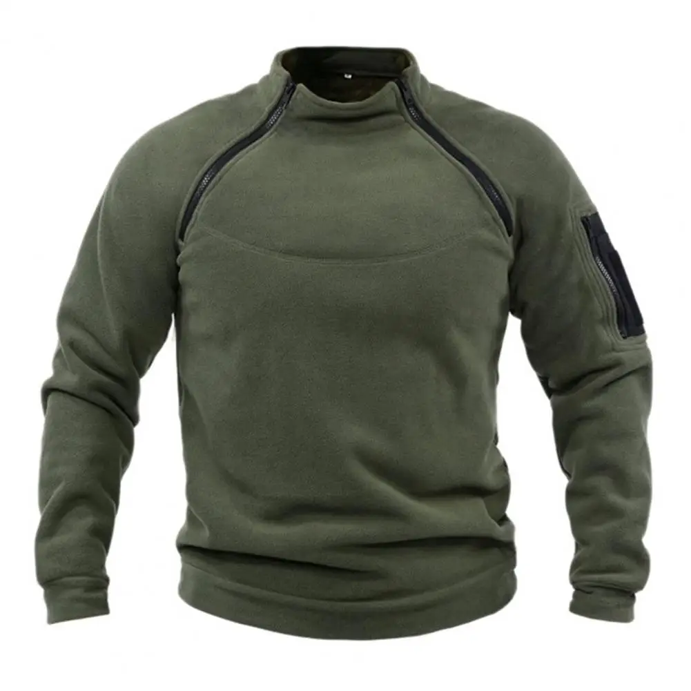 Men's Sweatshirt Warm Zippers Loose Breathable Pullover Long Sleeve Windproof Stand Collar Autumn Tactical Tops Male Clothes
Men's Sweatshirt Warm Zippers Loose Breathable Pullover Long Sleeve Windproof Stand Collar Autumn Tactical Tops Male Clothes