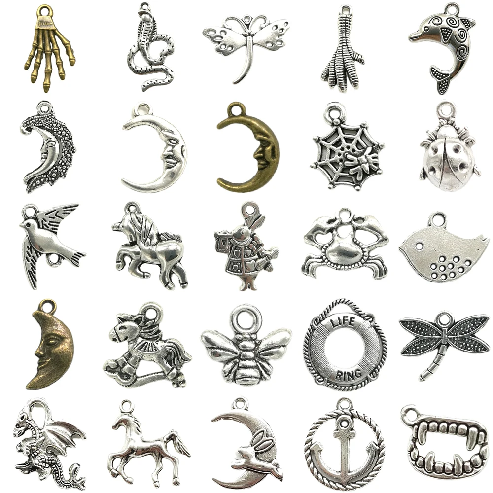 Lot Antique Silver Bronze Color Charms Pendants for Jewelry Making DIY Bulk Handmade Craft
Lot Antique Silver Bronze Color Charms Pendants for Jewelry Making DIY Bulk Handmade Craft