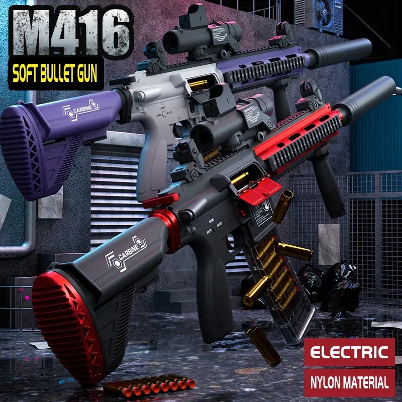 M416 shell ejection soft bullet gun soft bullet EVA sniper rifle manual loading chicken weapon boy toy gun CS fighting combat
M416 shell ejection soft bullet gun soft bullet EVA sniper rifle manual loading chicken weapon boy toy gun CS fighting combat