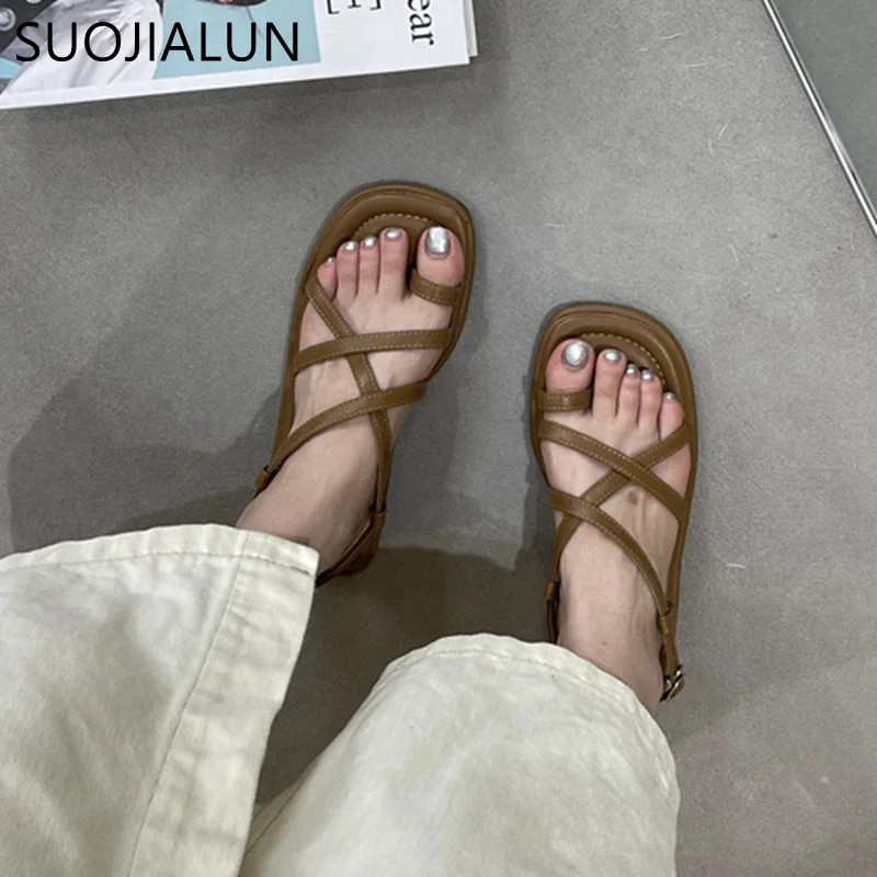 2023 Summer Narrow Band Women Sandal Shoes Fashion Square Toe Ladies Flat Heel Rome Sandal Shoes Casual Beach Slides
2023 Summer Narrow Band Women Sandal Shoes Fashion Square Toe Ladies Flat Heel Rome Sandal Shoes Casual Beach Slides
