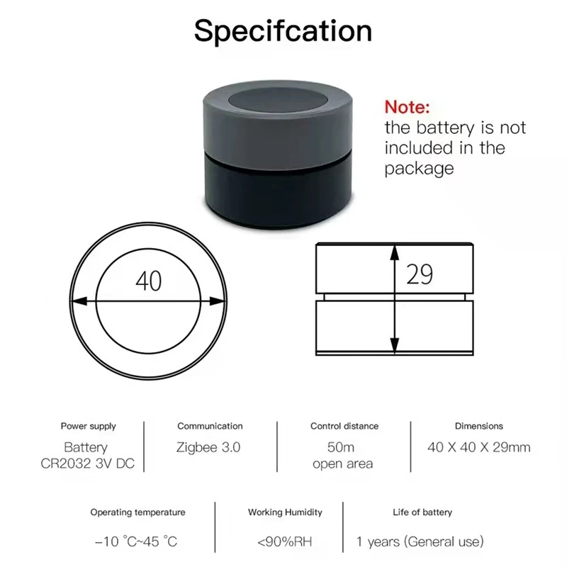 Умный выключатель Tuya Zigbee, беспроводной контроллер с питанием от аккумулятора, 2 шт.
Умный выключатель Tuya Zigbee, беспроводной контроллер с питанием от аккумулятора, 2 шт.