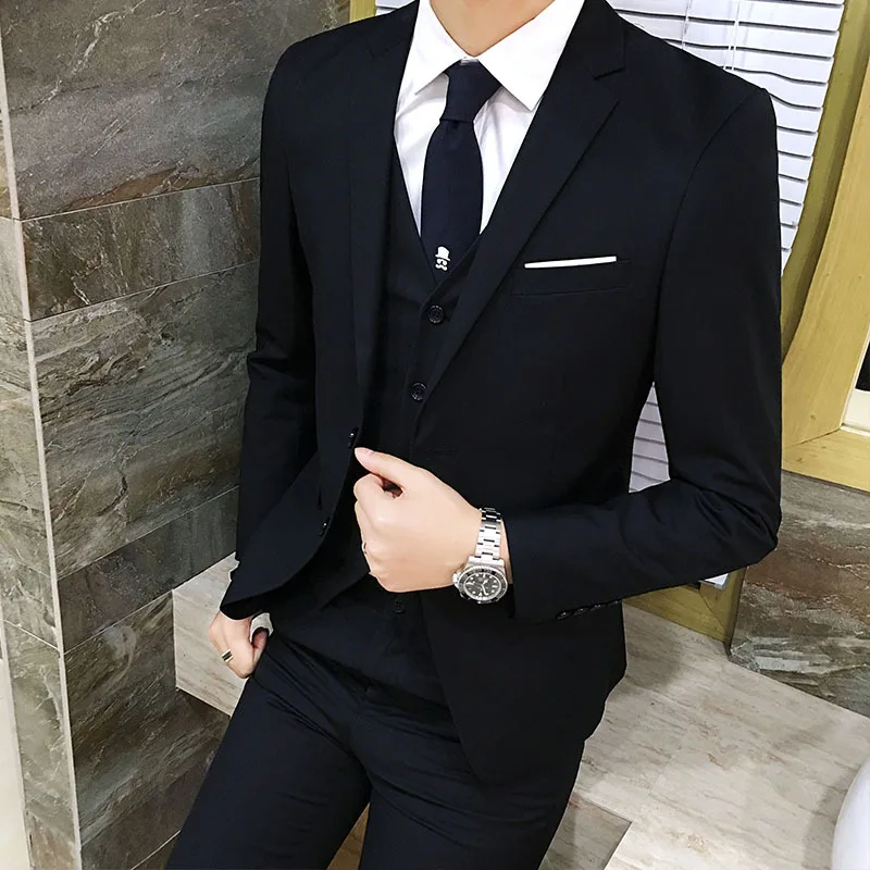 2022 New Men's Suit Suit Three-piece Business Professional Formal Male Interview Gentleman Korean Version Slim Suit Wedding2022
2022 New Men's Suit Suit Three-piece Business Professional Formal Male Interview Gentleman Korean Version Slim Suit Wedding2022