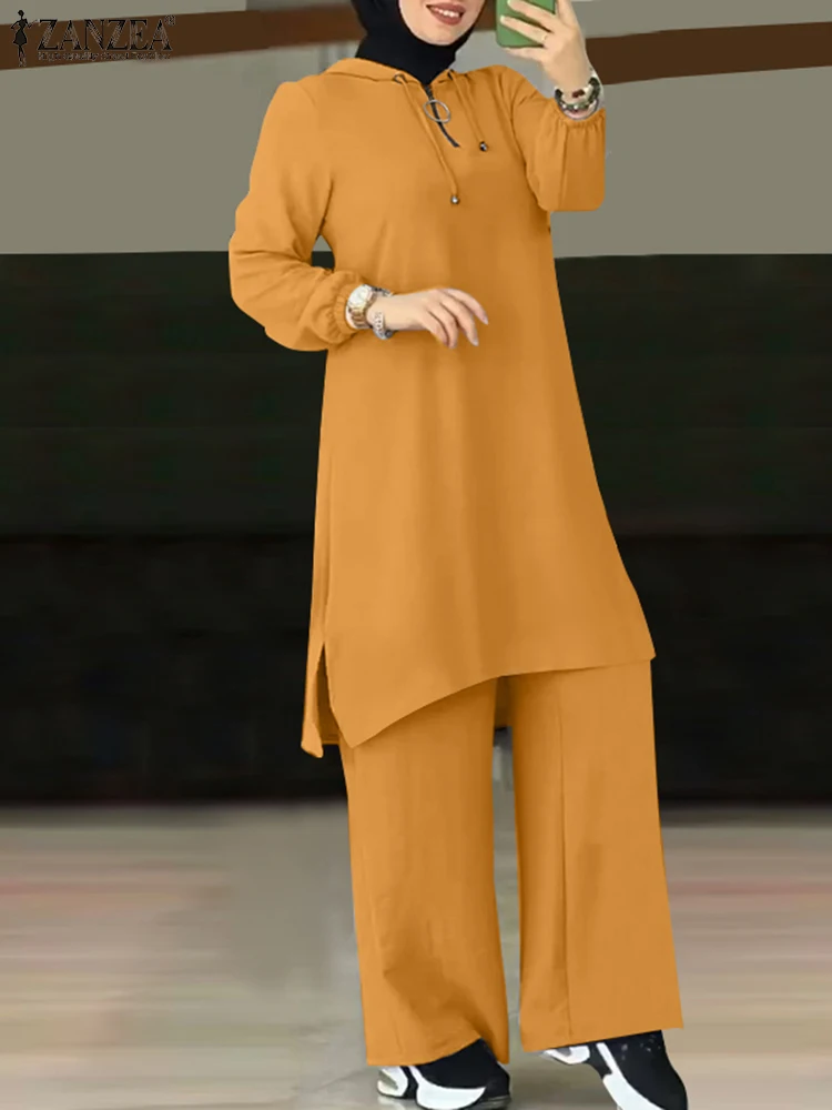 2023 ZANZEA Muslim Women Sets Spring Two Piece Sets Fashion Tracksuits Causal Wide Leg Pants Suit Blouse Turkish Isamic Outifts
2023 ZANZEA Muslim Women Sets Spring Two Piece Sets Fashion Tracksuits Causal Wide Leg Pants Suit Blouse Turkish Isamic Outifts