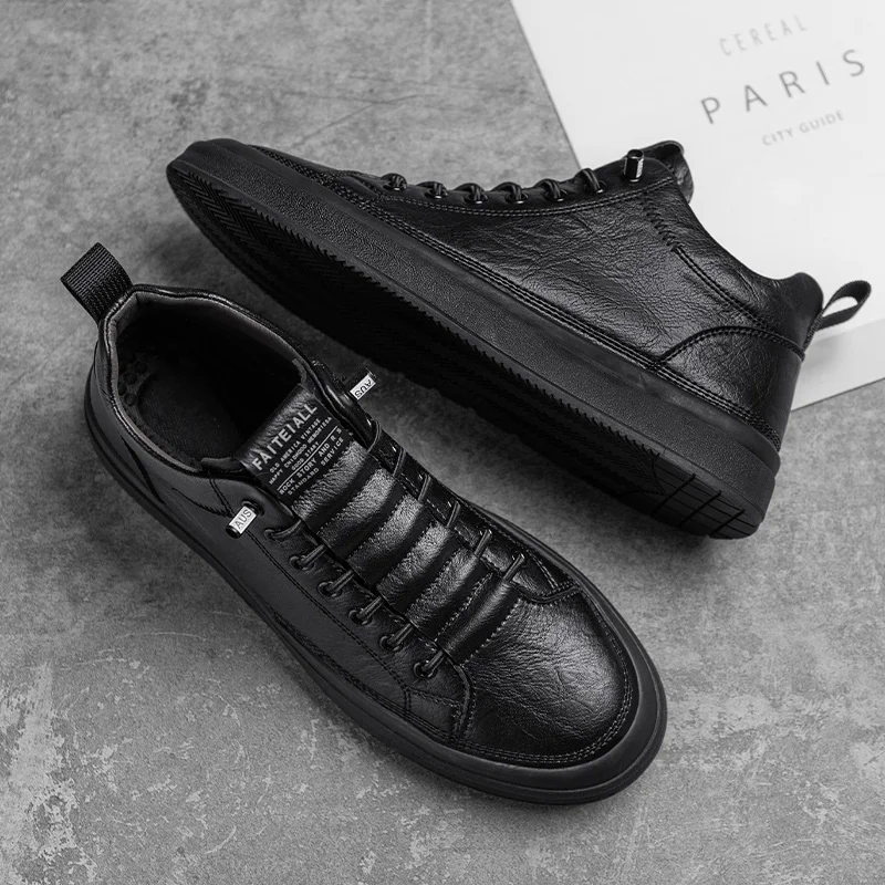 New Classic Men's Casual Shoes Fashion High Top Skateboard shoes Luxury Brand Winter Leather Sneakers Comfort Men Ankle Boots
New Classic Men's Casual Shoes Fashion High Top Skateboard shoes Luxury Brand Winter Leather Sneakers Comfort Men Ankle Boots