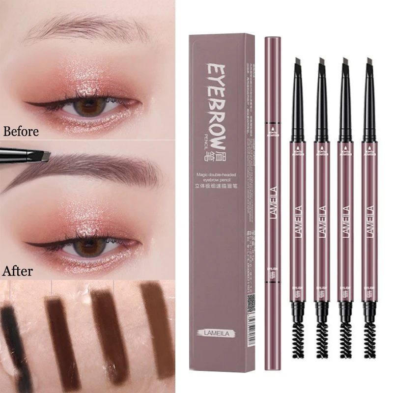 1PC Double Head Eyebrow Pencil Waterproof Long Lasting Ultra Fine Triangle Tint Eye Brow Pencil Makeup Mascara Enhance Cosmetics
1PC Double Head Eyebrow Pencil Waterproof Long Lasting Ultra Fine Triangle Tint Eye Brow Pencil Makeup Mascara Enhance Cosmetics