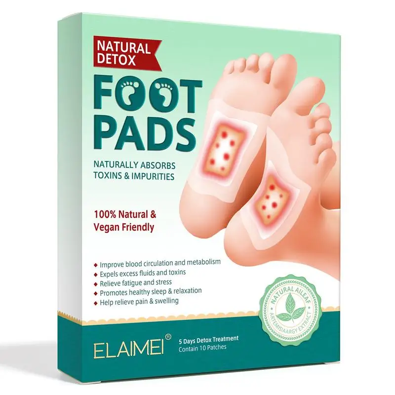 Detoxed Foot Patches Pads Body Toxins Slimming Cleansing Herbal Adhesive Natural Foot Pads For Stress Relief 5pairs/10pcs
Detoxed Foot Patches Pads Body Toxins Slimming Cleansing Herbal Adhesive Natural Foot Pads For Stress Relief 5pairs/10pcs