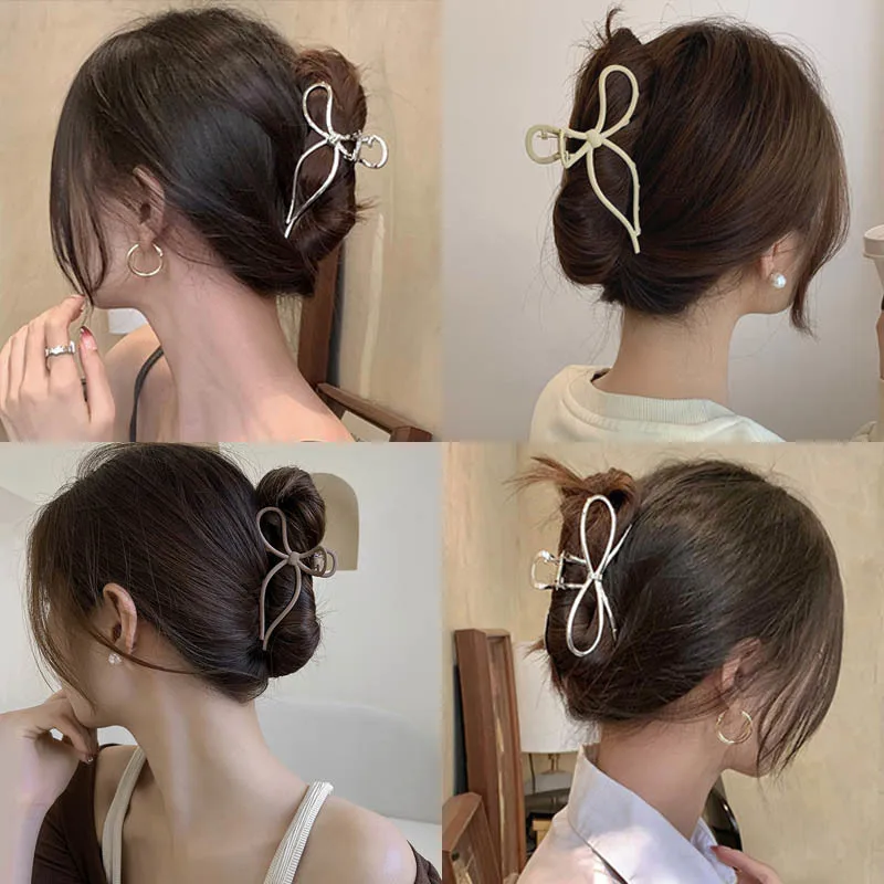 Заколка для волос с геометрическим бантом и вырезами, Новый матовый металлический зажим для волос, элегантная заколка для волос, головной у...
Заколка для волос с геометрическим бантом и вырезами, Новый матовый металлический зажим для волос, элегантная заколка для волос, головной у...