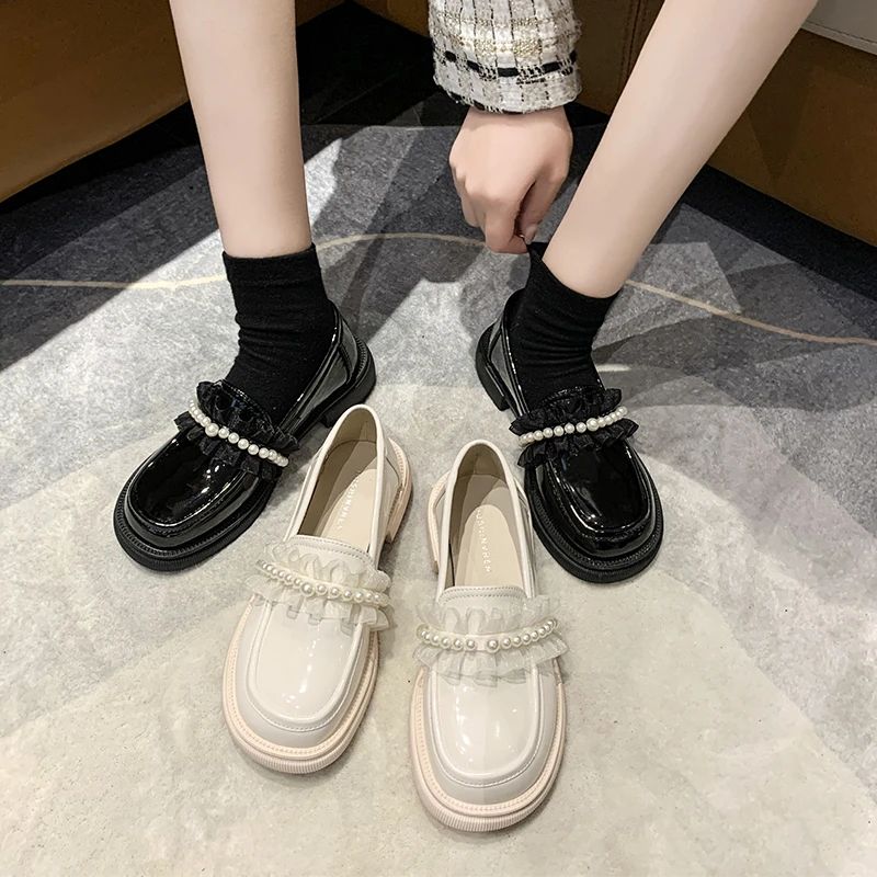 Shoes Woman Flats All-Match Pearl Decorateion Loafers With Fur British Style Soft Shallow Mouth Oxfords Casual Female Sneakers R
Shoes Woman Flats All-Match Pearl Decorateion Loafers With Fur British Style Soft Shallow Mouth Oxfords Casual Female Sneakers R