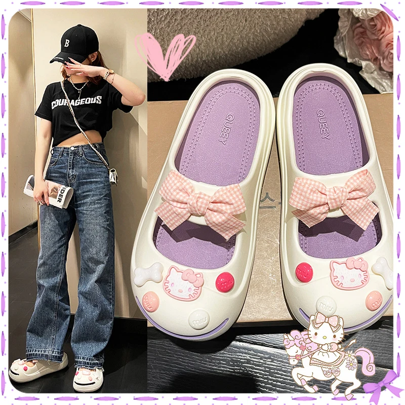 Hello Kitty Sandals Kawaii Soft Summer Bow Non-Slip Anime Sanrioed Lovely Lolita Style Cartoon Cute Slippers Kids Girls Gifts
Hello Kitty Sandals Kawaii Soft Summer Bow Non-Slip Anime Sanrioed Lovely Lolita Style Cartoon Cute Slippers Kids Girls Gifts