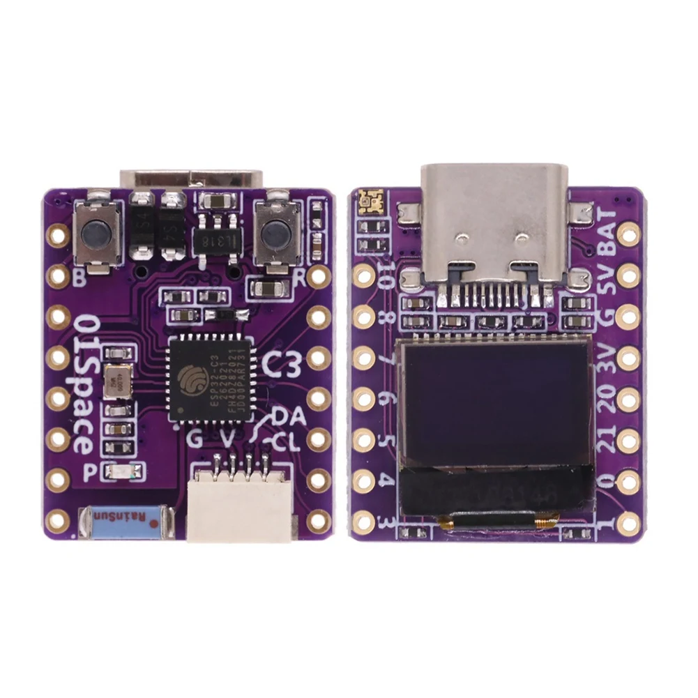 

2Pcs ESP32 C3 Development Board with 0.42 Inch LCD Risc-V WiFi Bluetooth for Arduino/Microprython