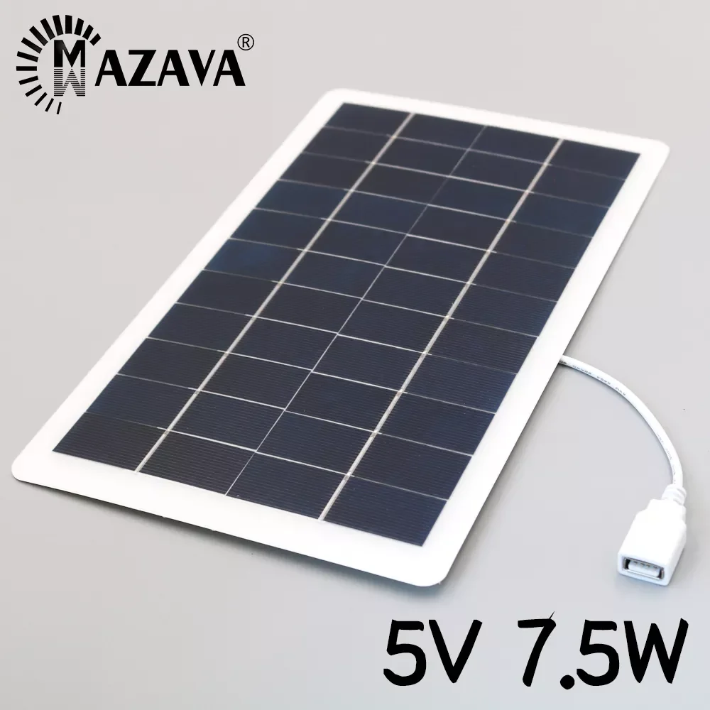2023New 5V 7.5W USB Solar Panel 1500mA Portable Solar Charger Pane Climbing Fast Charger Travel DIY Solar Charger Generator
2023New 5V 7.5W USB Solar Panel 1500mA Portable Solar Charger Pane Climbing Fast Charger Travel DIY Solar Charger Generator