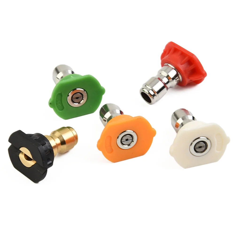5pcs 1/4 Inch Quick Connect High Pressure Washer Gun Spray Nozzle Tips 4350/2175 Psi Cleaning Accessories Lance Car Cleaning
5pcs 1/4 Inch Quick Connect High Pressure Washer Gun Spray Nozzle Tips 4350/2175 Psi Cleaning Accessories Lance Car Cleaning