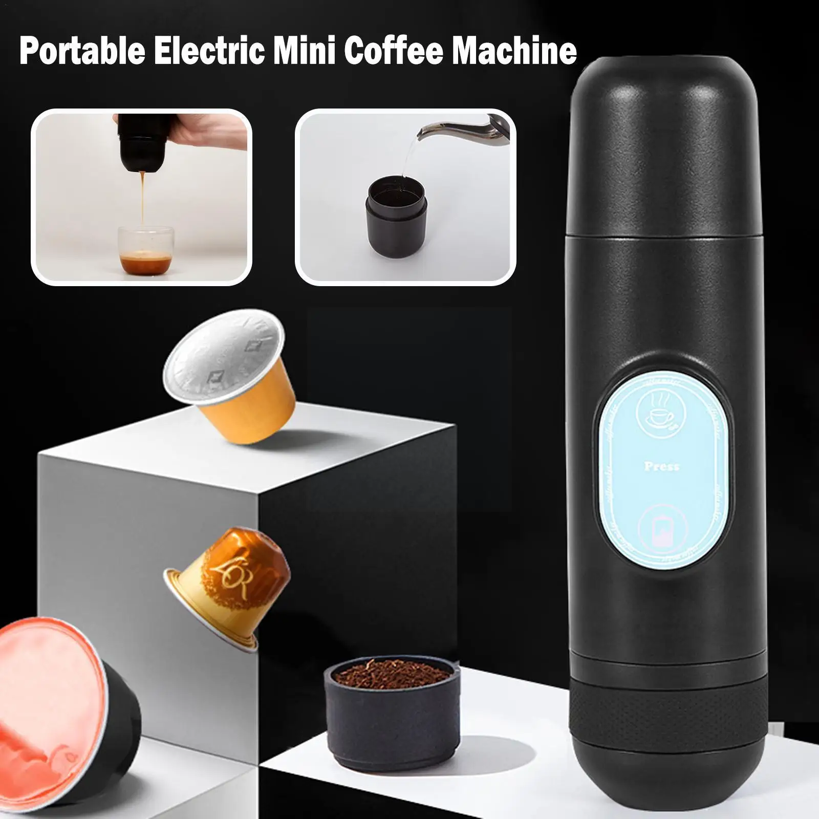 70ml Portable Electric Mini Coffee Machine Rechargeable Espresso USB Travel Ritual Automatic Coffee Coffee Maker Car Outdoo H6T8 
70ml Portable Electric Mini Coffee Machine Rechargeable Espresso USB Travel Ritual Automatic Coffee Coffee Maker Car Outdoo H6T8