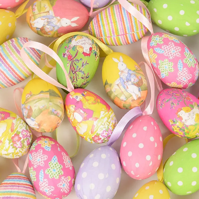 12pcs Foam Easter Eggs Happy Easter Party Decorations for Home Colorful Bunny Bird Egg Hanging Ornament DIY Craft Kids Gifts Toy
12pcs Foam Easter Eggs Happy Easter Party Decorations for Home Colorful Bunny Bird Egg Hanging Ornament DIY Craft Kids Gifts Toy