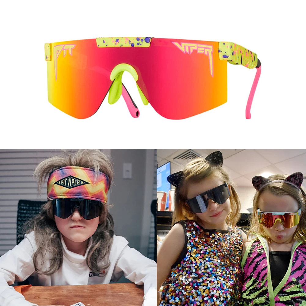 

2022 Children Pit Viper XS Sports Sunglasses Polarized TR90 Material Polaroid Lens Kids Sun Glasses Boy Girls Goggles UV400
