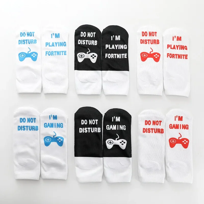 Letter Style Socks DO NOT DISTURB I`M GAMING Socks Women Men Funny Unisex Printed Happy Casual Cotton Couple Socks Dropshipping
Letter Style Socks DO NOT DISTURB I`M GAMING Socks Women Men Funny Unisex Printed Happy Casual Cotton Couple Socks Dropshipping