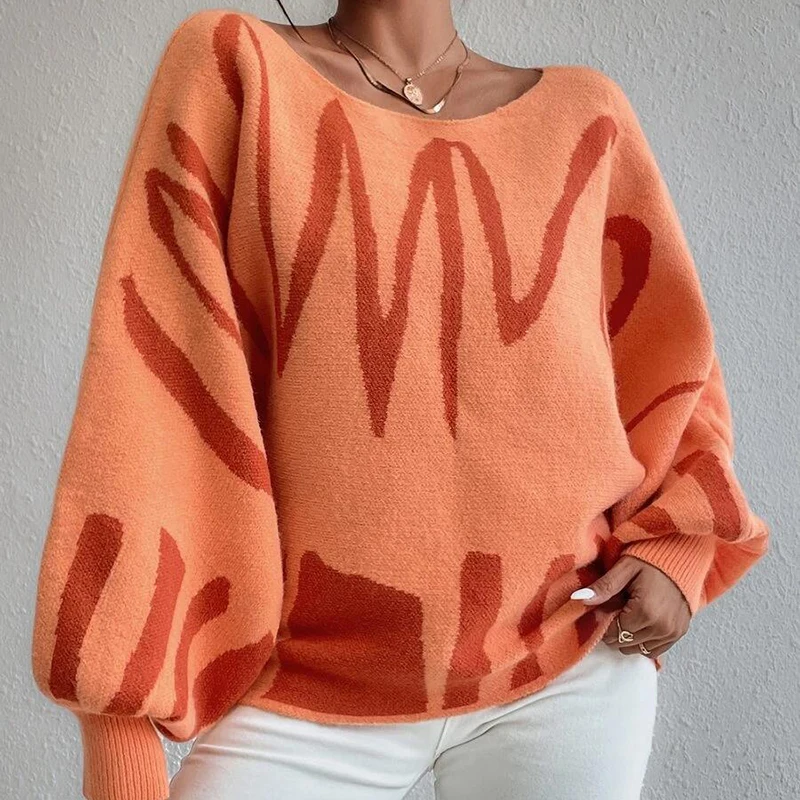 Autumn Lantern Sleeve Loose Knitted Sweaters Women Winter 2023 Vintage Pullovers Sweater Female O Neck Striped Knitwears 28467
Autumn Lantern Sleeve Loose Knitted Sweaters Women Winter 2023 Vintage Pullovers Sweater Female O Neck Striped Knitwears 28467