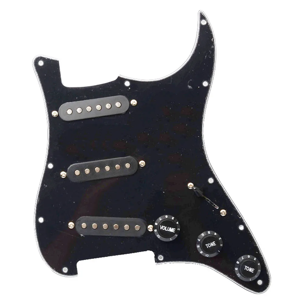 Single Coil SSS Electric Guitar Pickguard Guitar Pickup For ST Pickguard 3 Ply Electric Guitars Pickguards Instruments Parts
Single Coil SSS Electric Guitar Pickguard Guitar Pickup For ST Pickguard 3 Ply Electric Guitars Pickguards Instruments Parts