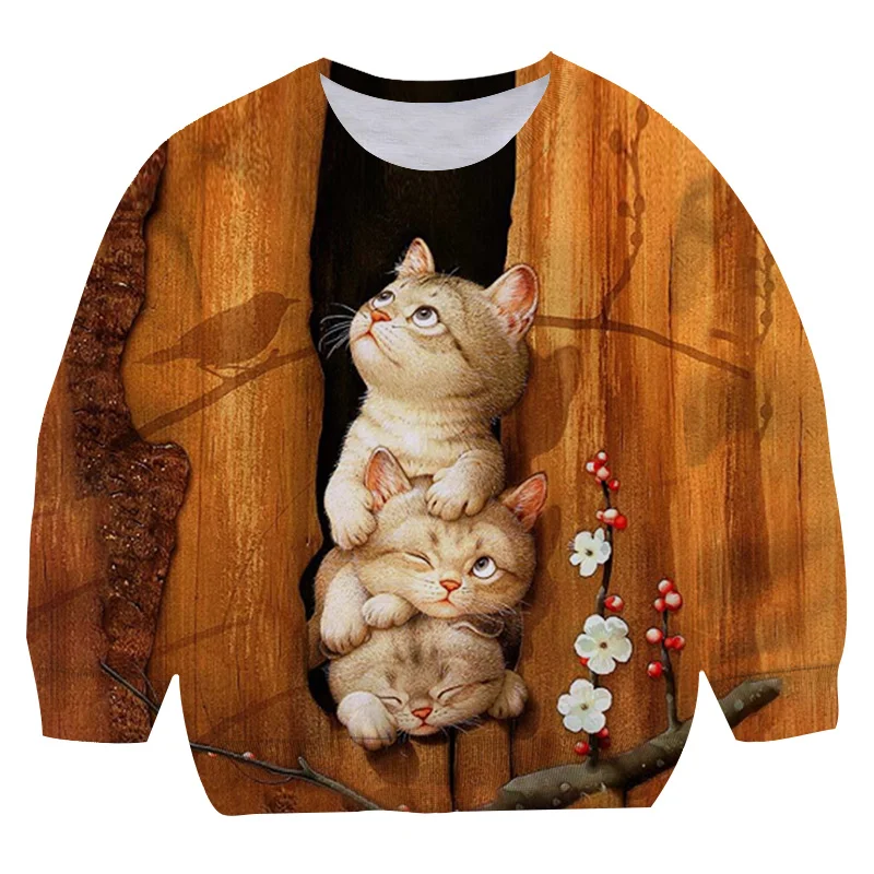 Lovely Cat Cartoon Animals Print 3D Sweatshirt Kids Clothes Funny Pullovers For Boys Girls Harajuku Kawaii Children Clothing
Lovely Cat Cartoon Animals Print 3D Sweatshirt Kids Clothes Funny Pullovers For Boys Girls Harajuku Kawaii Children Clothing