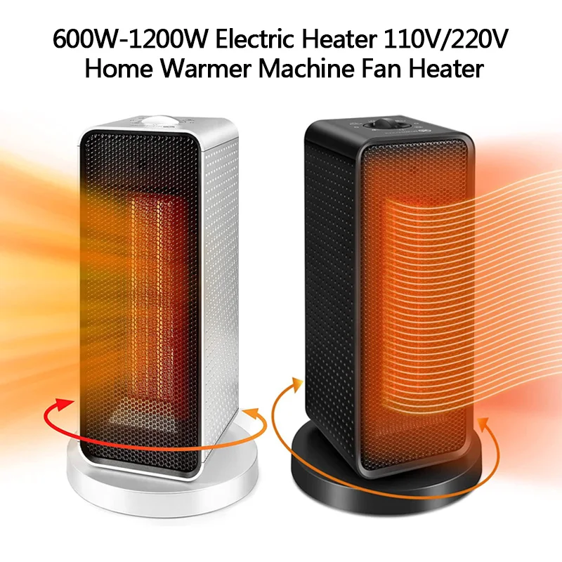 

1200W Electric Heater 110V/220V Home Warmer Machine Fan Heater PTC Ceramic Heating Warm Heater Bathroom Heater Room Heating