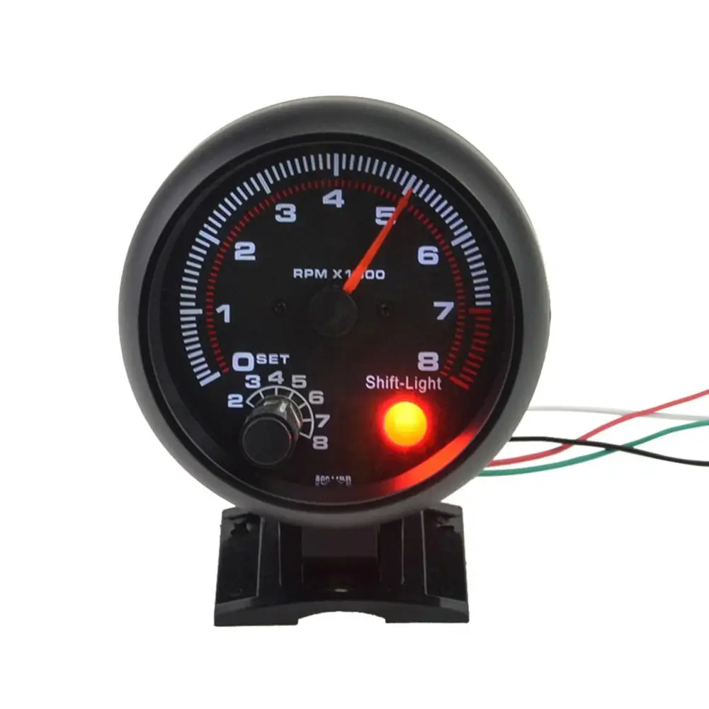 3.75" Car Universal Tachometer Gauge Automotive Tachometer Kit 0-8000rpm Adjustable Shift Lights Modification Instrument
3.75" Car Universal Tachometer Gauge Automotive Tachometer Kit 0-8000rpm Adjustable Shift Lights Modification Instrument