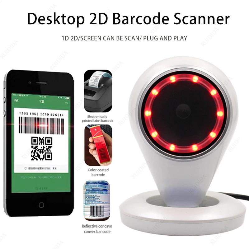 Bar Scanner USB Wired Code Reader 1D 2D QR Code PDF417 Bar Code Scanner Commodity code Scanning Machine for PC Cash Register
Bar Scanner USB Wired Code Reader 1D 2D QR Code PDF417 Bar Code Scanner Commodity code Scanning Machine for PC Cash Register