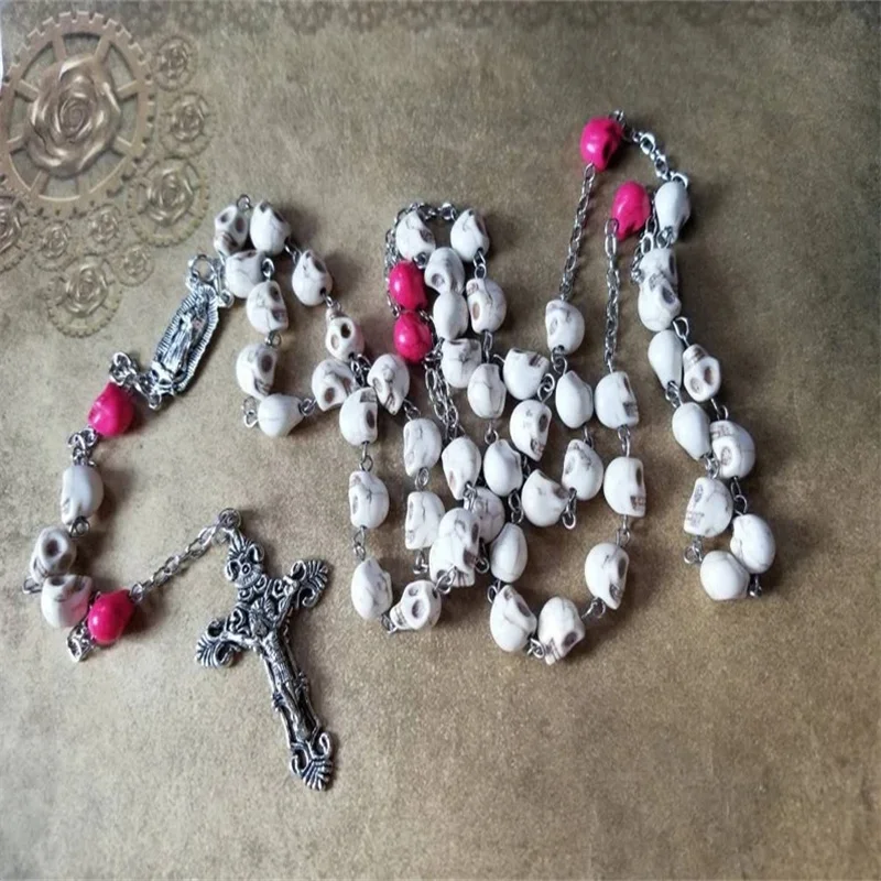 Dia de Los Muertos rosary,Howlite skulls,Guadalupe center, ornate crucifix,5 Decade Catholic Rosary,ivory,Gothic pagan Rosary
Dia de Los Muertos rosary,Howlite skulls,Guadalupe center, ornate crucifix,5 Decade Catholic Rosary,ivory,Gothic pagan Rosary