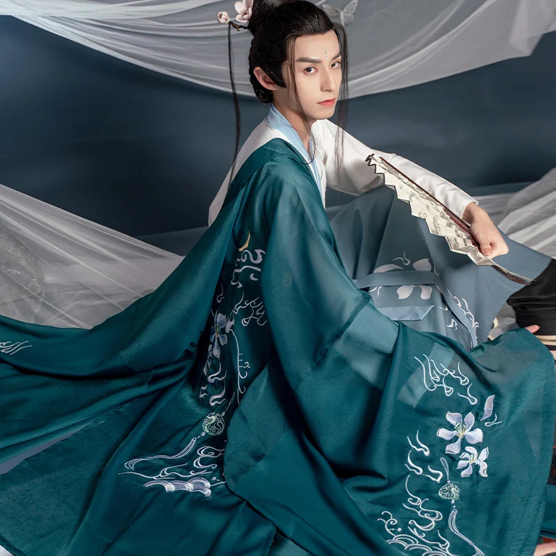 Ancient Chinese Hanfu Elegant Daily Men Traditional Style Embroidery Spring And Summer Handsome Hanfu Oriental Cosplay Clothing
Ancient Chinese Hanfu Elegant Daily Men Traditional Style Embroidery Spring And Summer Handsome Hanfu Oriental Cosplay Clothing
