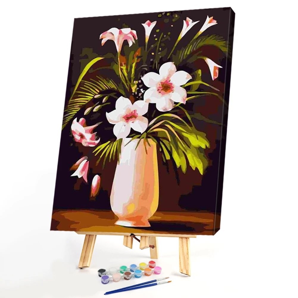 Oil Painting Decor Flowers Vase Frameless Canvas By Numbers Nature Landscape Pictures DIY For Home Decoration Gift
Oil Painting Decor Flowers Vase Frameless Canvas By Numbers Nature Landscape Pictures DIY For Home Decoration Gift