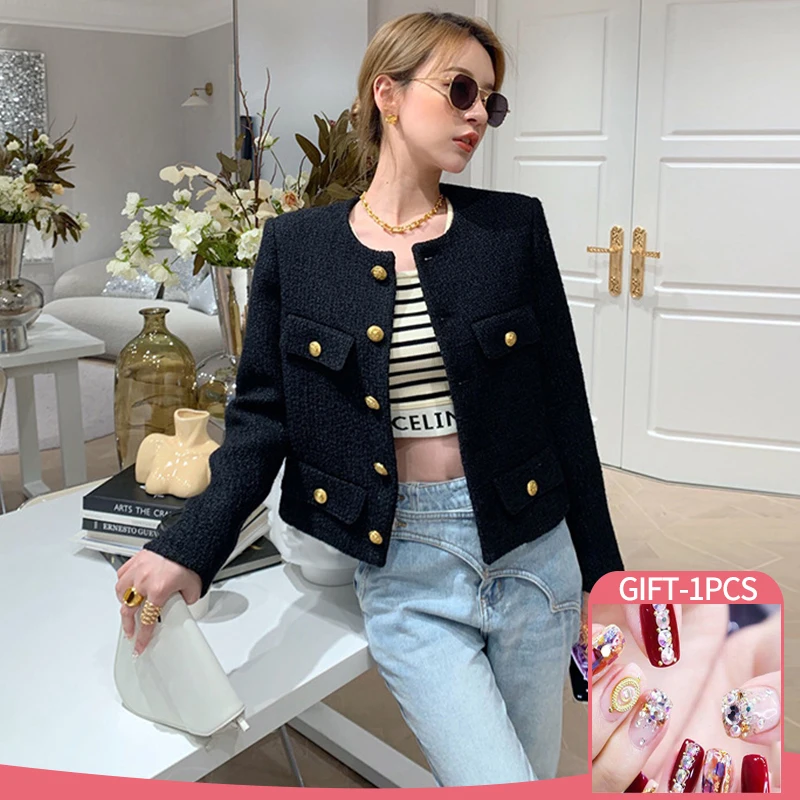 Autumn Winter Tweed Jacket Coat Women Clothing Fashion Vintage Outwear Crop Tops Y2k Streetwear Jackets Woolen Short Coats
Autumn Winter Tweed Jacket Coat Women Clothing Fashion Vintage Outwear Crop Tops Y2k Streetwear Jackets Woolen Short Coats