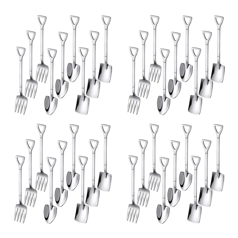 36 Pieces Shovel Spoon Fork Shovel Coffee Spoon Shovel Handle Dessert Spoon Ice Cream Spoon Shovel Shape Fork Fruit Fork
36 Pieces Shovel Spoon Fork Shovel Coffee Spoon Shovel Handle Dessert Spoon Ice Cream Spoon Shovel Shape Fork Fruit Fork