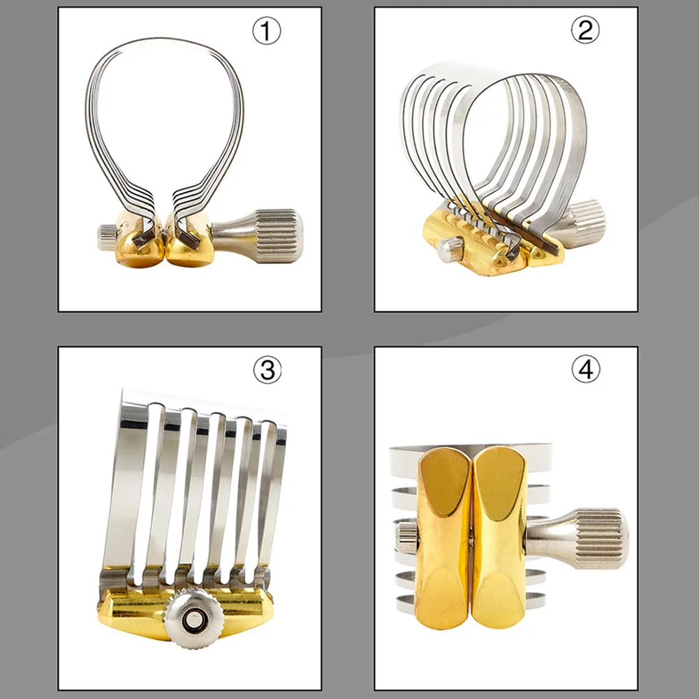 Metal Adjustable Saxophone Ligature Clip For Alto Tenor Soprano Sax Mouthpiece Replacement Musical Instruments Accessories
Metal Adjustable Saxophone Ligature Clip For Alto Tenor Soprano Sax Mouthpiece Replacement Musical Instruments Accessories