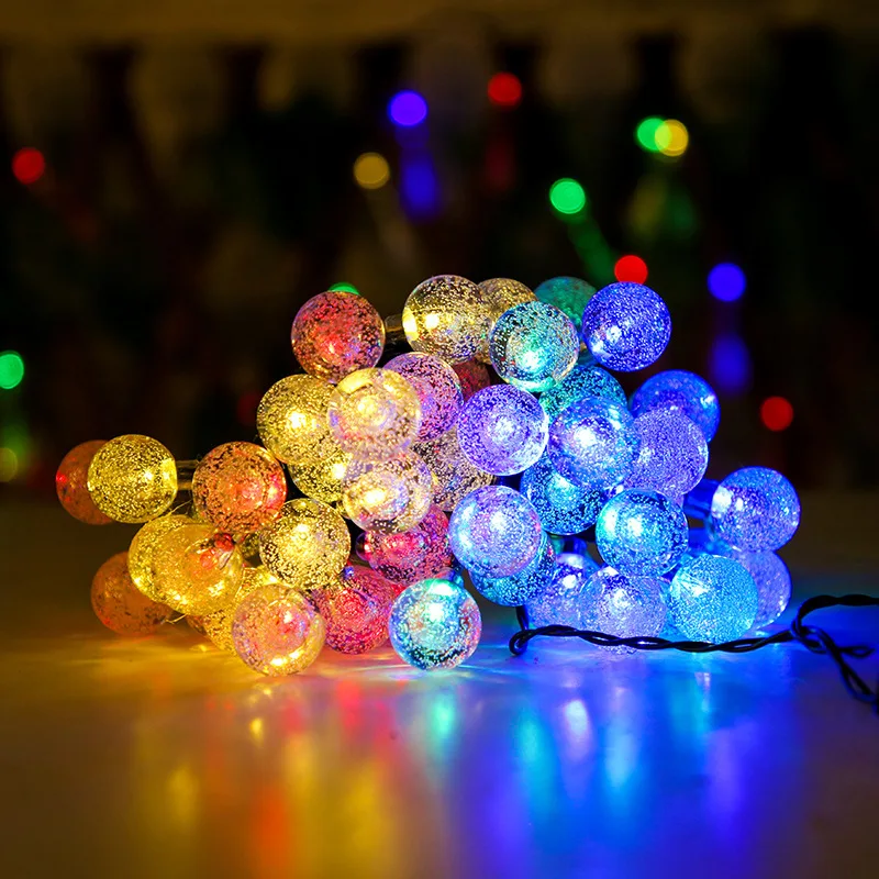 8 Modes Solar Light Crystal ball 5M/7M/12M/ LED String Lights Fairy Lights Garlands For Christmas Party Outdoor Decoration
8 Modes Solar Light Crystal ball 5M/7M/12M/ LED String Lights Fairy Lights Garlands For Christmas Party Outdoor Decoration