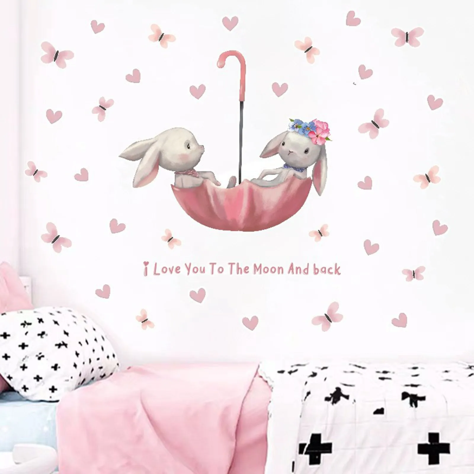 Space Wall Decals Wallpaper Decoration Rabbit Painting Cartoon Wall Animal Stickers Girl Bedroom Wallpaper on Mirror Stars
Space Wall Decals Wallpaper Decoration Rabbit Painting Cartoon Wall Animal Stickers Girl Bedroom Wallpaper on Mirror Stars