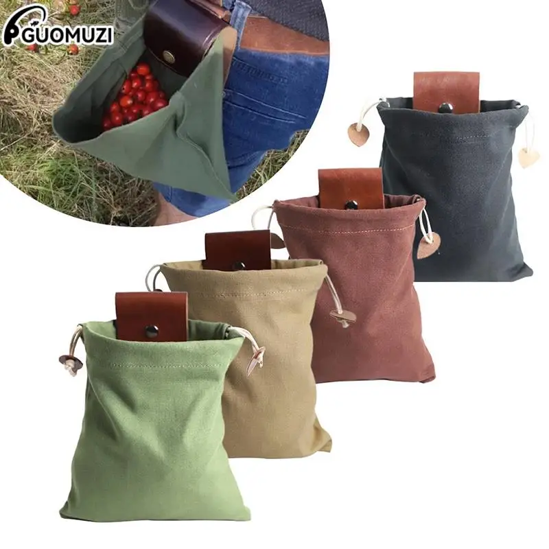 1pc Portable Outdoor Foraging Bag Fruit Picking Pouch Collapsible Berry Puch Storage Leather Bushcraft Canvas Bag Hiking Camping
1pc Portable Outdoor Foraging Bag Fruit Picking Pouch Collapsible Berry Puch Storage Leather Bushcraft Canvas Bag Hiking Camping