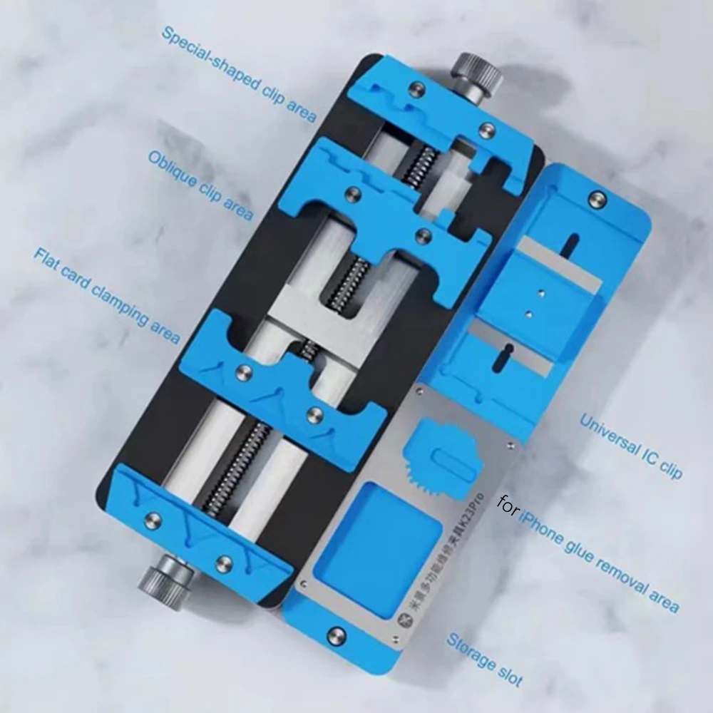 Biaxial Multifunctional Maintenance Fixture Steel Non-slip Universal Chip Positioning Platform Multiple Clips for IOS/Android
Biaxial Multifunctional Maintenance Fixture Steel Non-slip Universal Chip Positioning Platform Multiple Clips for IOS/Android